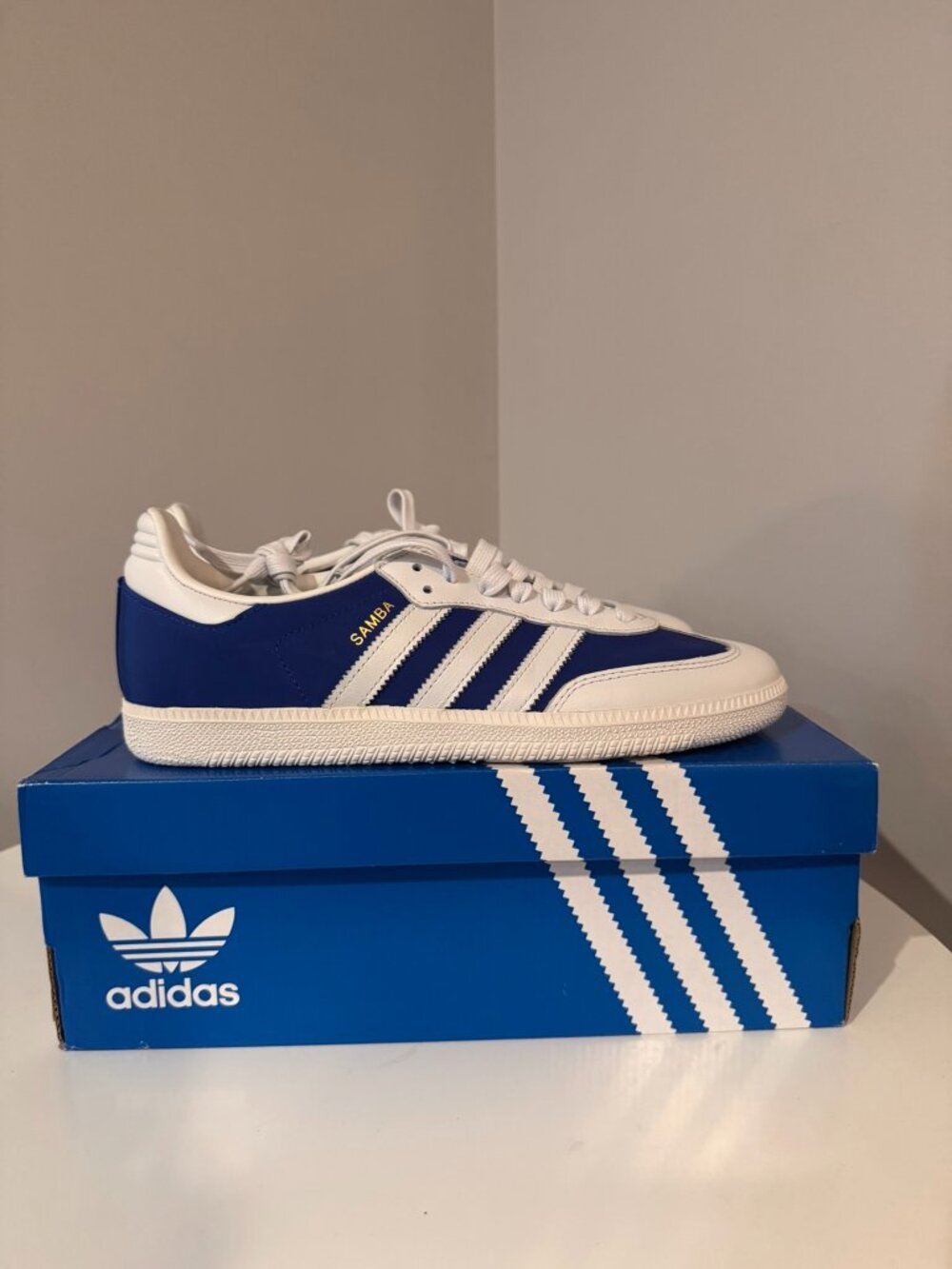 Addidas Samba white and blue never wore
